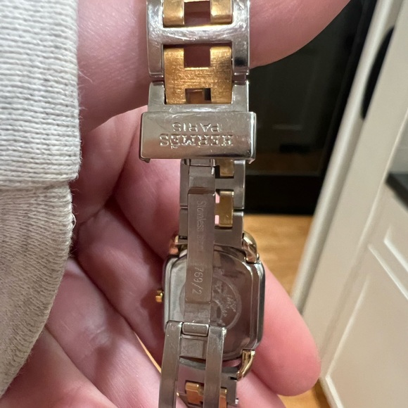 18k gold plated Hermès Rallye Watch - Picture 7 of 7